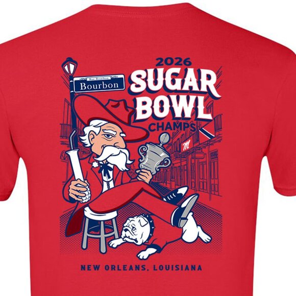 Gildan Other - 2026 Sugar Bowl Champions Ole Miss Rebels Red t-shirt